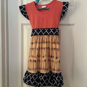Play condition southwest pattern little girls dress